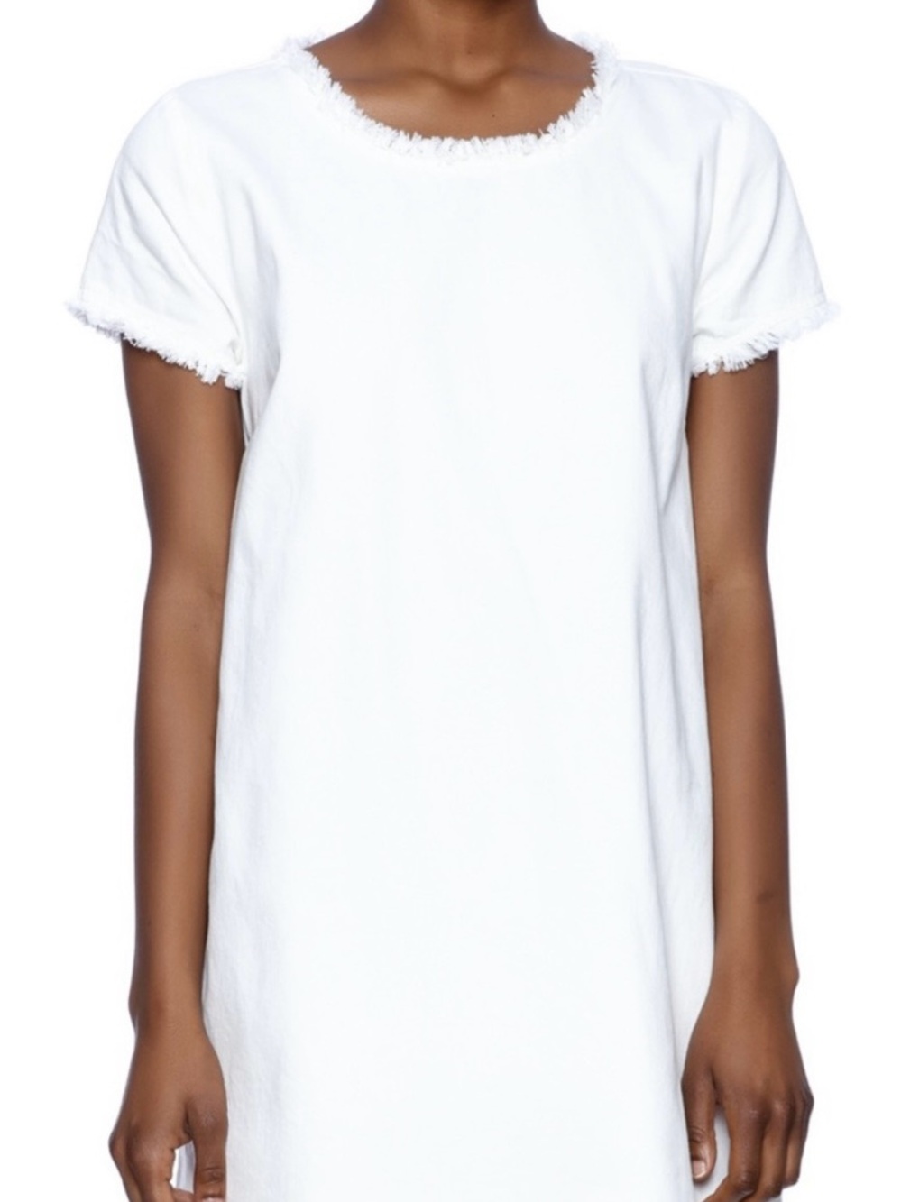 J.O.A. White Denim Mini Dress